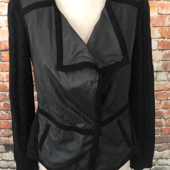 Anthropologie Elevenses faux leather jacket - Picture 3 of 8